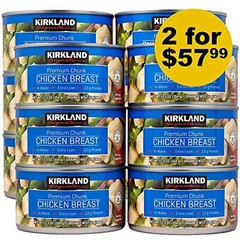 Kirkland Signature Chicken Breast, 12.5 oz – 6 count (Pack of 2) | total 12