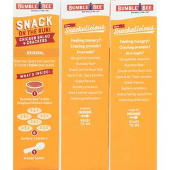 Bumble Bee Snack on the Run Chicken Salad with Crackers kit, Ready to Eat