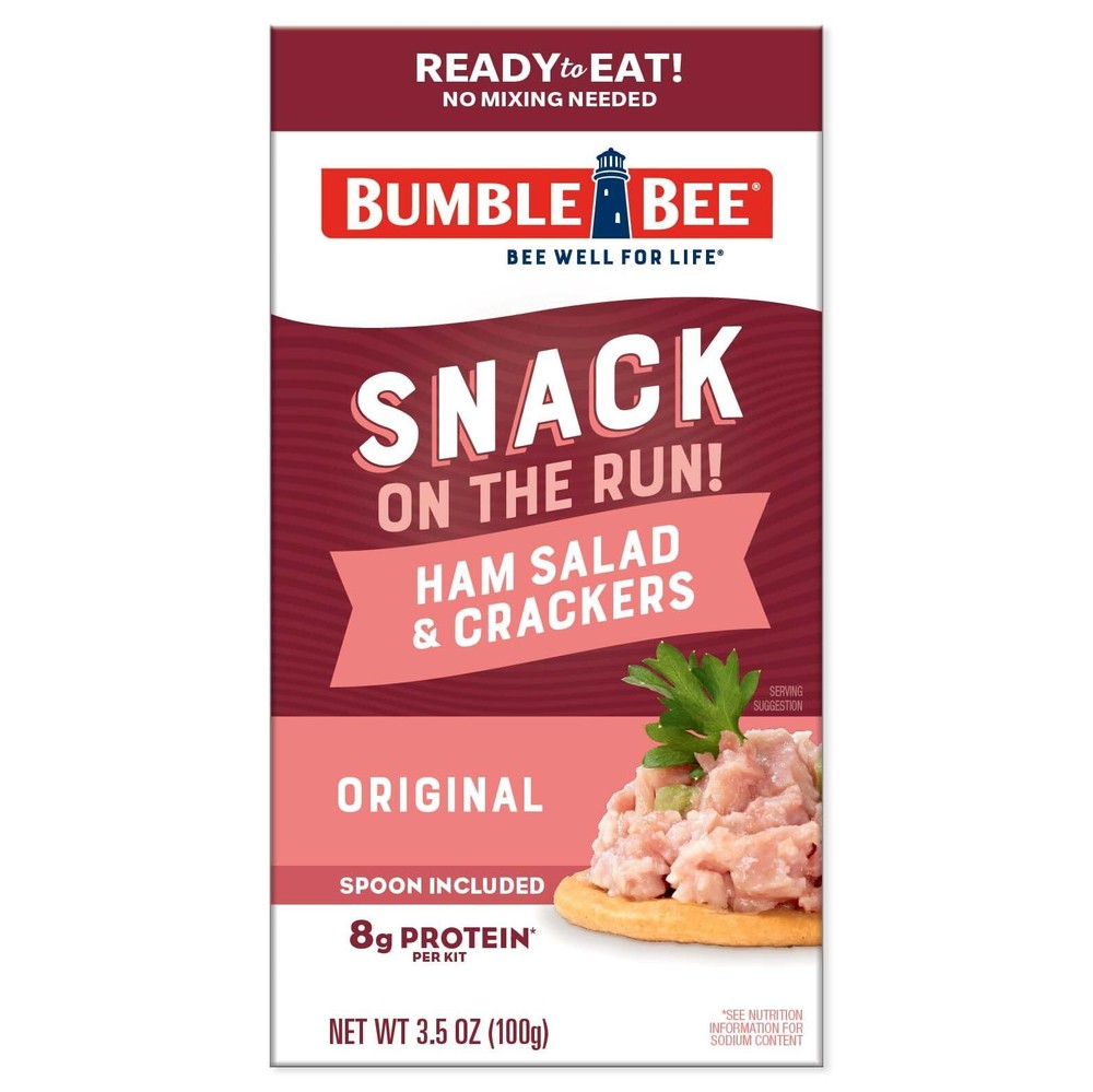Snack On The Run Ham Salad with Crackers Kit, 3.5 oz (Pack of 12) – Ready to …