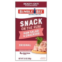 Snack On The Run Ham Salad with Crackers Kit, 3.5 oz (Pack of 12) – Ready to …