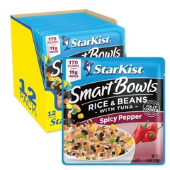 Smart Bowls Spicy Pepper 4.5 oz Pouch Pack of 12 – Features Rice & Beans with…