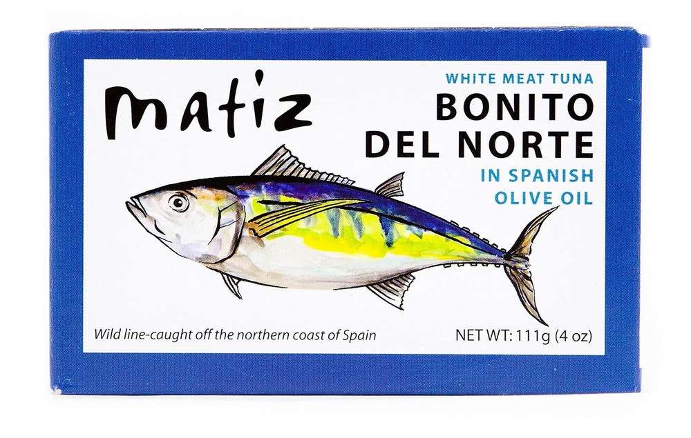 Matiz España Bonito Del Norte 4 Ounce White Meat Tuna in Olive Oil 12 Tins