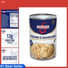 Canned Chicken and Dumplings 10.5 Oz White Dark Meat Creamy Sauce Ready to Eat