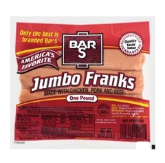 Bar-S – Jumbo Meat Franks – 16 oz 3 Pack