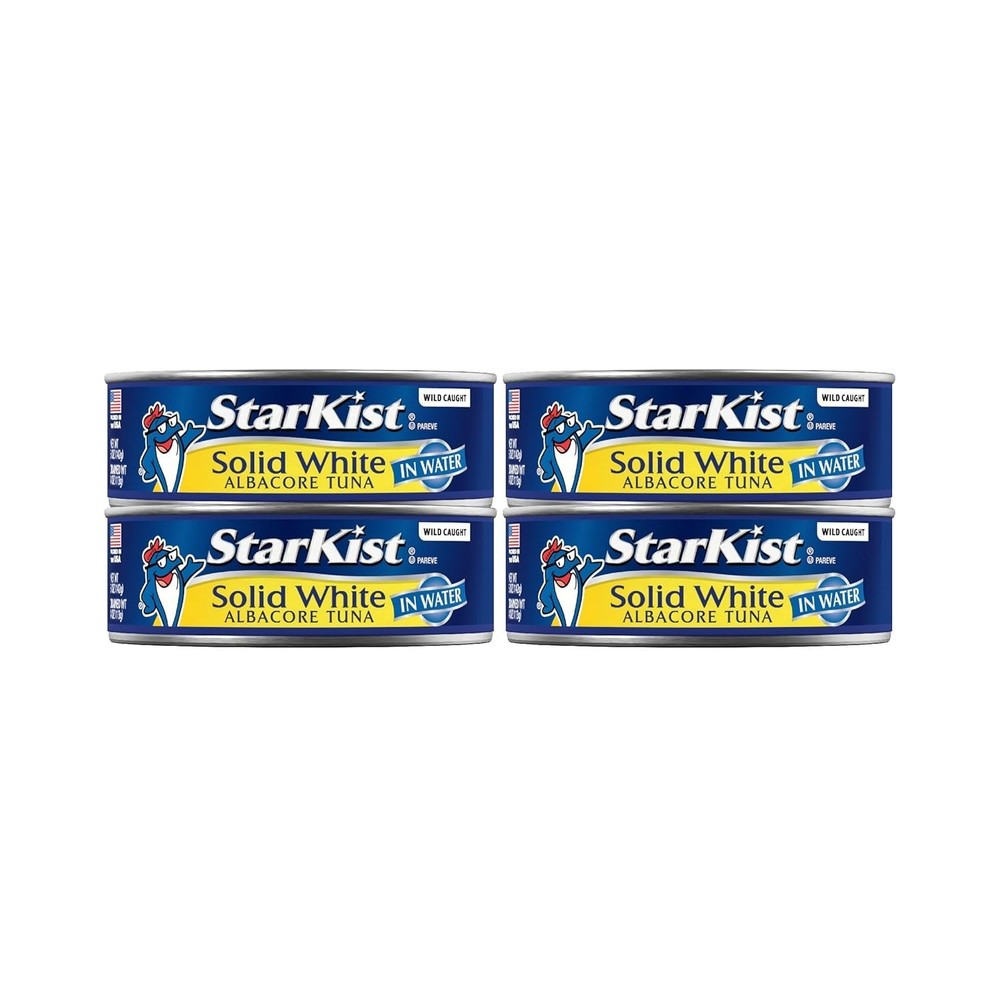 Solid White Albacore Tuna in Water, 5 oz Can, Pack of 4