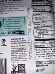 [12 Pouches x 2.5 oz] BUMBLE BEE Wild Caught Light Tuna in Water 16g protein MRE