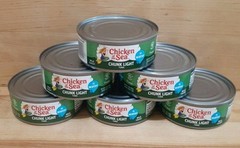 6CT: CHICKEN OF THE SEA WILD CAUGHT Chunk Light In Water DOLPHIN SAFE kosher 5oz