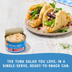Snackers – Tuna Salad, 3 Oz Easy Open Can – 9G Protein per Serving