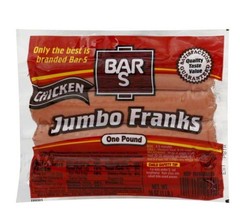 Bar-S – Jumbo Chicken Franks – 16 oz 3 Pack