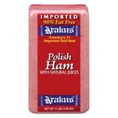 Krakus Imported Polish Boiled Deli HALF Ham ONLY 5.5lb !! US SELLER !!