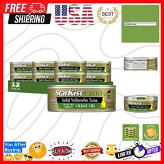 E.V.O.O. Solid Yellowfin/light Tuna in Extra Virgin Olive Oil – 4.5 oz Can Pa…