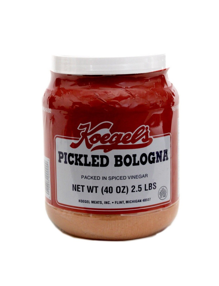 Koegel’s pickled bologna 40 Oz Jar Gluten Free Low Carb Keto Friendly MI Made