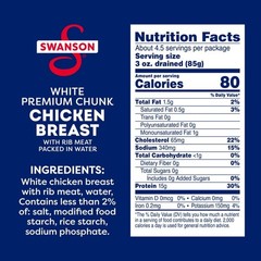 Chunk Chicken Breast in Water Canned 12.5oz 2 Pack,Free shipping in 2 days…