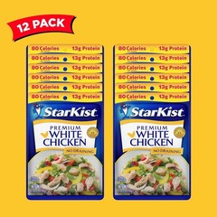Versatile Fully Cooked Chicken Pouches – Gluten-Free, Easy Meal Prep, 12 Pack