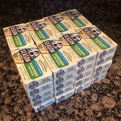 40 Cans (4.375 oz each) of Season Brand Sardines Boneless Skinless in Olive Oil