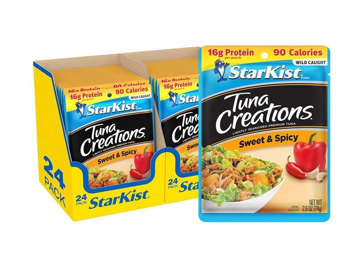 StarKist Tuna Creations Sweet and Spicy Pouch (2.6 oz – 24 Pack) Wild Caught, 16