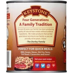 6 Cans – Keystone Meats All Natural Beef Fully Cooked 28oz No Preservatives