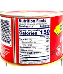 Ox and Palm Corned Beef original Chunky Juicy Style 15oz (Pack of 24) Box New