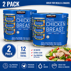 2-Pack Kirkland Signature, Chicken Breast, 12.5 oz, 6-Count