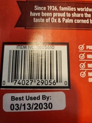 OX &Palm Corned Beef with Juices Original Chunky Style 11.5 oz ( Pack of 6)