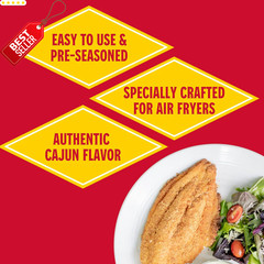 Air Fry Fish Coating Mix 5oz Pack of 6 Crispy Seasoned Batter Blend US