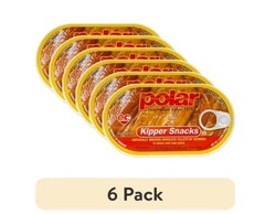 (6 pack) MW Polar Smoked Boneless Herring Kipper Snacks, 3.53 oz Can