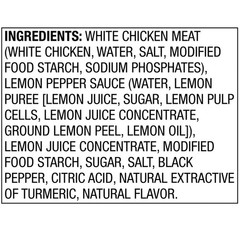 3 Pack Great Value White Chicken Lemon Pepper Sauce 2.6 oz Pouch Ready To Eat