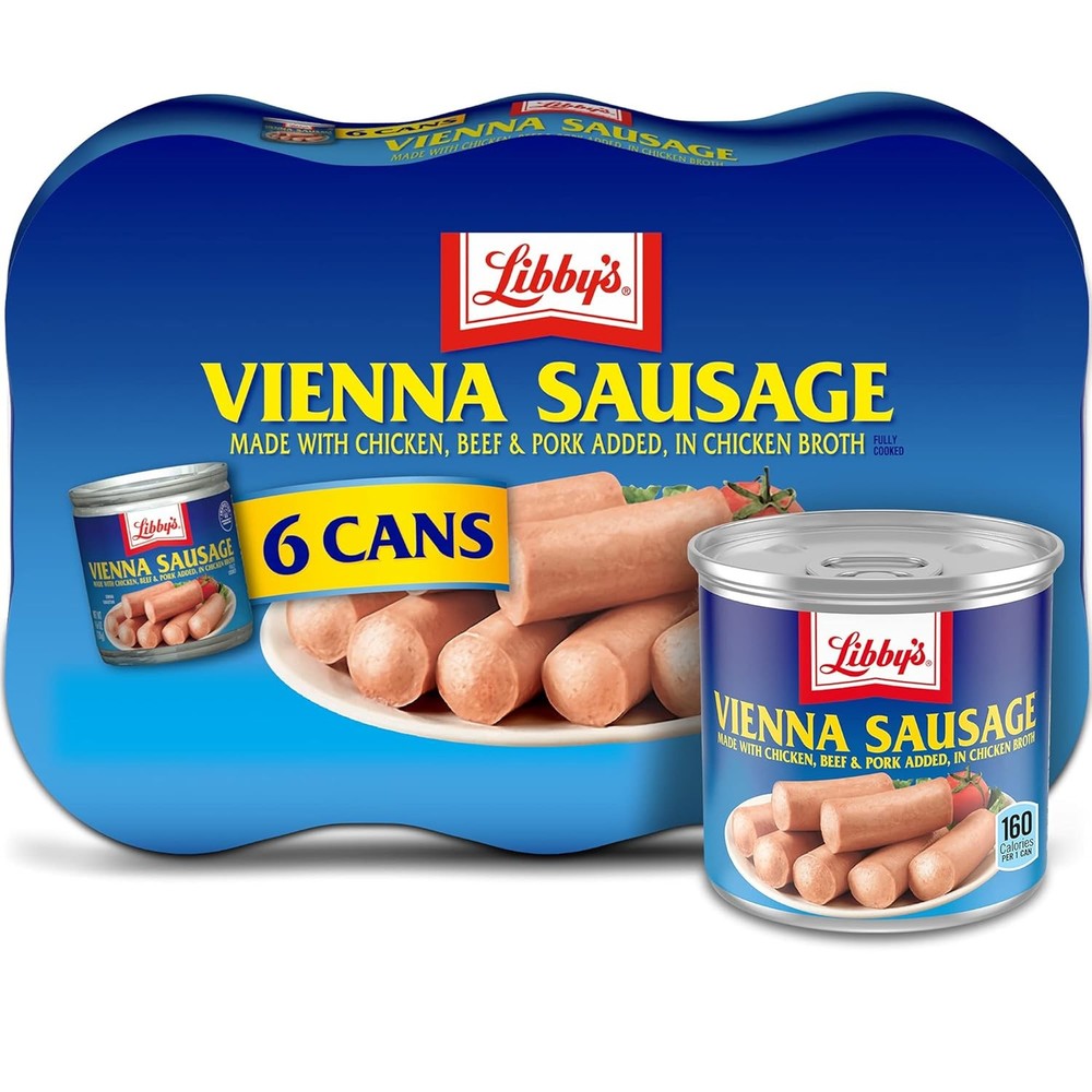 Libbys Vienna Sausages 4.6 oz Can Meat Snack