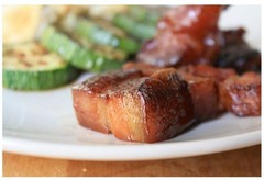 Chinese Style Bacon Cured Pork (Product of USA) Kam Yen Jan 五花腸肉 12 oz./ Pack