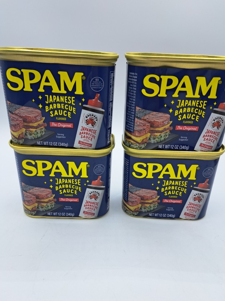 Pack of 4 SPAM Japanese barbecue sauce Each Can 12oz Exp. Jan. 2029