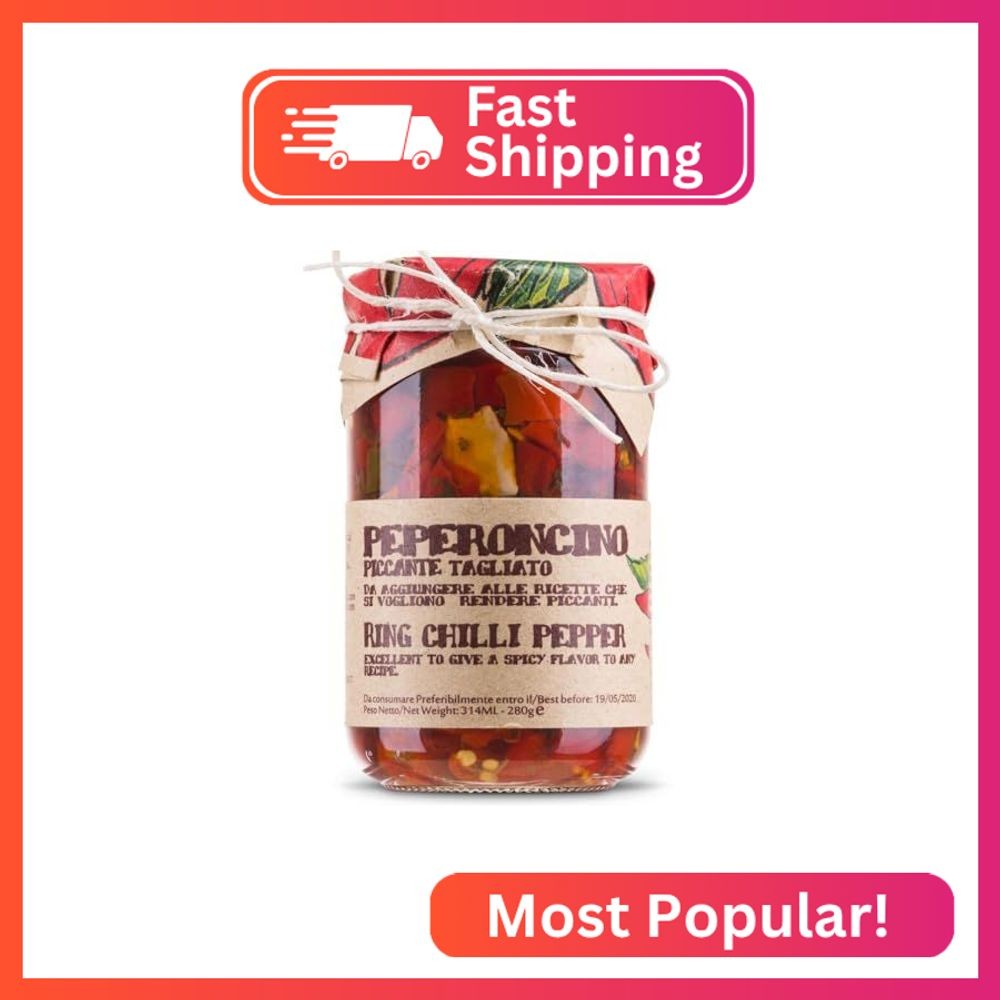 ARTIGIANI DEI SAPORI – Sliced Calabrian Chili Peppers In Oil, 9.8 oz