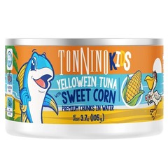 Wild Caught Yellowfin Tuna Chunks with Sweet Corn in Water 3-Pack 3.7 oz Cans