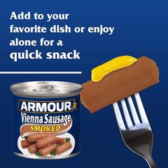 Smoked Sausage Links Ready to Eat Fully Cooked Meat Snack Pack of 24