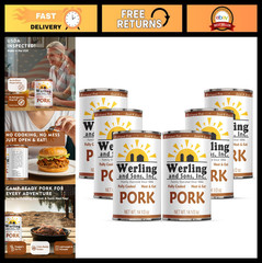Fully Cooked Canned Pork 14.5 Oz – Premium Shelf-Stable Meat for Meals & Camping