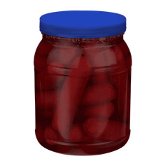 Red Hots Pickled Sausage Smoked Protein Snack Jar Low Carb Shelf Stable 32oz New