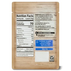 6 pack,Great Value Premium White Chicken,Shelf Stable,Fully Cooked, 2.6 oz Pouch