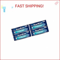 StarKist Chunk Light Tuna in Water, 5 oz (4 Pack) Canned Tuna Fish, Wild Caught,