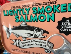 3X Trader Joe’s Light Smoked Salmon 5oz In Extra Virgin Olive Oil Delicious