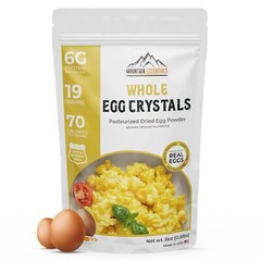 MOUNTAIN ESSENTIALS Whole Egg Crystals Pasteurized Dried Egg Powder Pouch 8 Oz