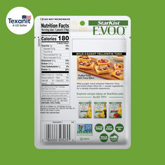 E.V.O.O. Yellowfin Tuna in Extra Virgin Olive Oil, Single Serve Pouch, 2.6 Oz