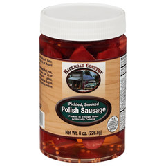 Pickled Smoked Polish Sausage, 8 Ounce Jar