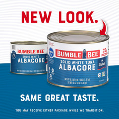 (2 Pack) Bumble Bee Solid White Albacore Tuna in Water, 66.5 oz Can, Canned Tuna