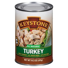 Keystone Meats Turkey 14.5oz – Pack of 24 Cans | Fully Cooked, No Preservatives