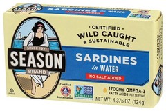 No Salt Added in Water Sardine, 4.375 oz