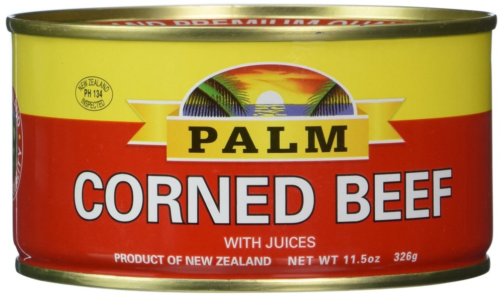 Palm Corned Beef 11.5 Ounce Pack of 12 Cans Meats for Sandwiches and Recipes