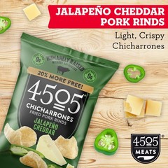 4505 Jalapeno Cheddar Seasoned Chicharrones, Fried Pork Rinds – Jalapeno Ched…