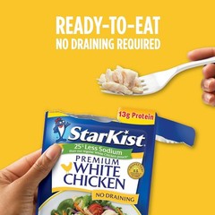 Versatile 2.6 oz Less Sodium Chicken Pouch – Perfect for Quick Recipes or Snacks