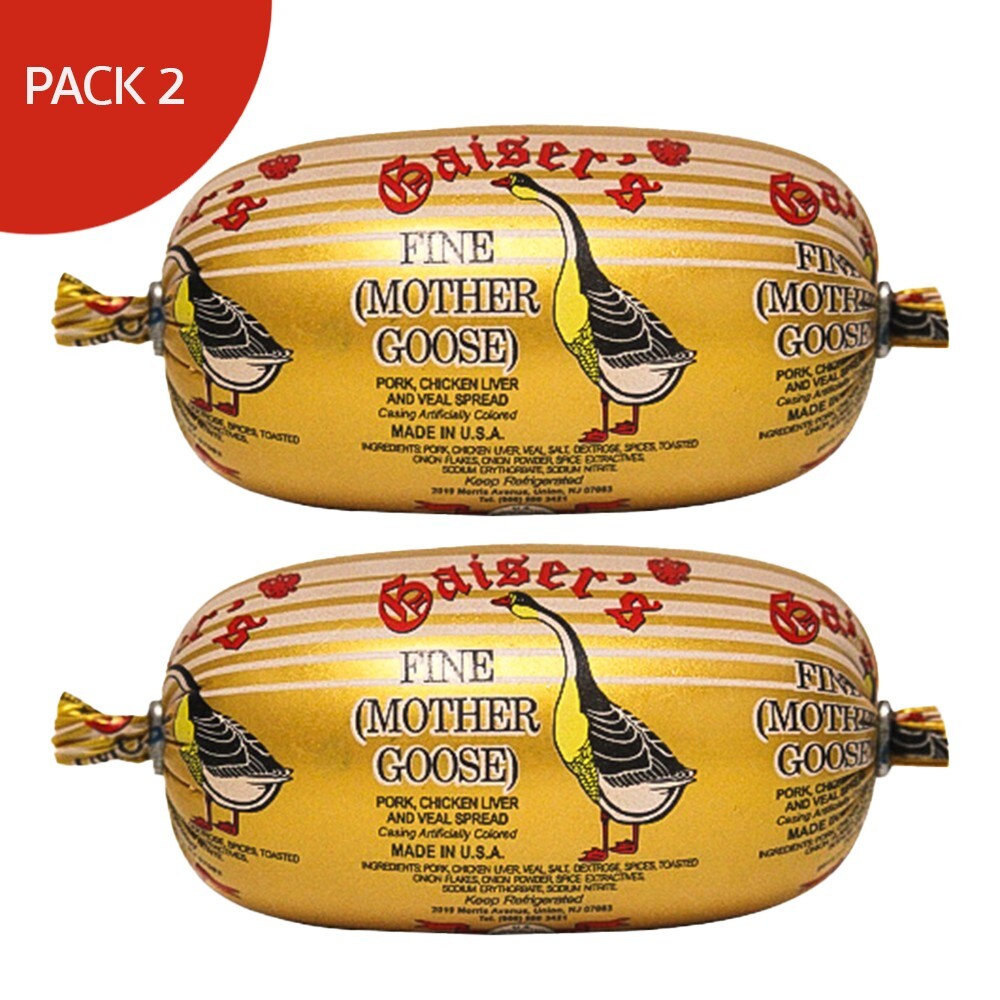 Pack 2 Fine Mother Goose Liverwurst PRE-PK, Gaiser’s 270g x 2