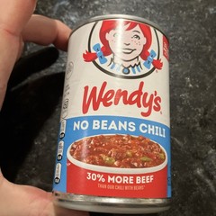 Lot of 3 Cans Wendy’s Chili No Beans 15 oz Ea BB 9/17/2027+ Preppers Free Ship!