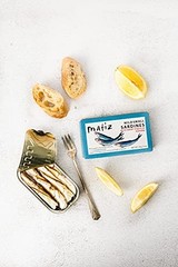 Sardines in Olive Oil with Piquillo Peppers 3 Ounce Can Wild Caught Gluten Free